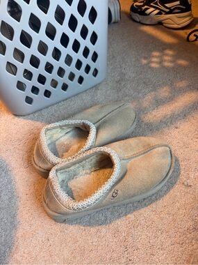 UGG Women's Slip-On Suede Slippers in Taupe